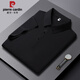 Pier Cardin Summer New Ice Silk Polo T-shirt à manches courtes pour hommes à manches courtes à manches courtes à manche à manches courtes à manche à manche mature PM-12357 White M