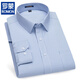 Romon (Romon) printemps, été et automne, chemise blanche, coton à manches longues pour hommes à manches longues, vêtements de travail professionnels