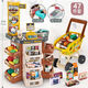 Children's House Play Toys Girls Simulate Supermarket Sales Bureau de caisse de caisse glacée Crom Candy Cart de panier