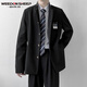 威登羊（WEEDON SHEEP）DK制服一套装热血高校校服中山装小西服男女学院风百搭jk班服外套 外套+衬衫+西裤【三件套 XL