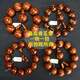 Ou Yuan Hainan Pulsera de 20 mm Material amarillo vieja de 20 mm Bodistas Budistas Púrpura Ojo de madera de madera GRIMACIÓN Tigre Patrón de piel Pareja Púrpura 20 mm (3882
