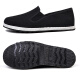 Alte Peking-Stoffschuhe Herren Sommer atmungsablöschbarer Tausendschichten Sohle traditionelle Stoffschuhe Einbeinige Arbeitsschutzschuhe Nicht-Rutschvater-Schuhe Authentische Stoffschuhe 43