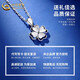 China Gold (CHINA GOLD) four-leaf clover platinum pendant for women PT950 platinum necklace platinum clavicle chain wedding birthday gift for wife four-leaf clover pendant free silver chain