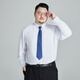 
Ayou Fat Plus Large Size Pullover Shirt Anti-Wrinkle-Free Stainless Long Sleeve Large Shirt Business Commuter Base Shirt Men