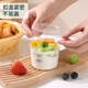Baijie disposable pudding cup yogurt bowl mousse cake box fruit ice cream box 150ml 20 pieces + scoop + sticker