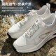 Siete lobos zapatos para hombres para verano nuevos zapatos de malla transpirable para hombres anti-odor zapatos casuales versátiles blancos zapatos deportivos de carrera gruesa 1048 38