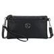 Kangaroo Fashion Crossbody Bag Genuine Leather Shoulder Bag 2025 Korean Style Women's Bag Versatile Clutch Bag Casual Ladies Mom Mobile Phone Bag Letter Mark Black