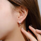 Bovia pt950 platinum earrings for women, platinum earrings, earrings, simple men's snake-shaped earrings, birthday girlfriend gift, platinum snake earrings, weighing about 3.25-3.45 grams