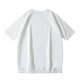 
Li Meng heavyweight 230g pure cotton raglan sleeve round neck thread hem Japanese trendy men's short-sleeved T-shirt white L