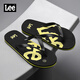 LEE FLIP FLOPS Zapatos para hombres para el verano Nuevas zapatillas deportivas transpirables para hombres Sandalias de playa anti-Slip Beach Men Black 41 (255 mm)