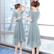 Evie [9738 Menschen sammeln] 2023 Sommertemperamentkleid, modisches Damenschlug, kurzärmelige Rock, Sommer Black XL 115-125jin [Jin ist 0,5 kg]