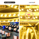 XMSJ custom light strip led light strip three-color light change outdoor waterproof brightening warm color outdoor wall atmosphere super bright cob project 100m project headlight bead 5730 double row 723
