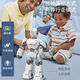 Congbeqi intelligent remote control robot voice conversation walking, speaking, singing, dancing, children's boy super gift K8 voice interactive gesture sensing robot blue