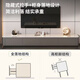 Weiniao slate coffee table living room light luxury high-end mobile coffee table small apartment TV cabinet modern simple home office 120*60 snow mountain white slate gray cabinet