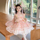 Ant-Patio Girl Princess Lolita Dress 2025 New Summer Children's Flower Fairy Dress Girl's Birthday Dress Pink (6630 Flower Fairy Dress) 150 Recommended for 9-10 years old (height about 145)