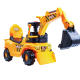 [Large electric model] Children's electric excavator can sit and ride large children's excavator toy car baby engineering vehicle toy model music 3-6 years old toy boy excavator luxury large electric model (rechargeable + grab + gift bag)