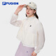 FILA FUSION赵露思同款斐乐潮牌梭织外套女2025夏休闲宽松防晒凉感上衣