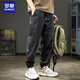 ROMON Spring and Autumn 2025 Workwear Men's Casual Pants Loose Quick-Drying Sports Pants New Harem Charge Pants Men's Khaki Autumn and Winter 4XL Recommended Weight 210-230Jin Jin is equal to 0.5 kg