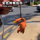 乐哲变色烤鸭挂件汽车紫外线遇光变色鸭子钥匙扣黑科技减压玩具