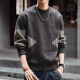 
Post-exploration American retro 698g heavy sweater men's winter thickened sweater loose 2024 new men's autumn and winter jacket dark gray L (125-145Jin[Jin equals 0.5 kg])