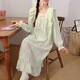 
Ziweiqi pregnant women with bra cloud cotton confinement clothes nightgown for women spring and autumn long sleeve long skirt breastfeeding women waiting for childbirth home clothes 3291 175 L recommendation 90-120