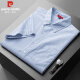 Pierre Cardin Camisa de manga corta Hombres Summer Algodón puro Jacket suelto Hombres de negocios Camisa informal