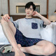 Calculat/Keen (Calculat/Keen) CK Herren-Pyjama-Herren-Sommer-Dünne kurzärmelige Shorts und Fett Plus-Größe mittleren Alters und junge Menschen können außerhalb von 9930# L [vorgeschlagen 100-120jin [Jin gleich 0,5 kg]] tragen]]