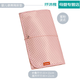 CLCEY婴儿隔尿防湿垫多功能外出移动便携式换尿布简便收纳防水垫尿布包 蜜粉 一字型