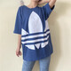 
Adidas (adidas) Clover Male Couple Classic Large LOGO Casual Short Sleeve T-Shirt FM9902 FM9903 FM9904 Male 2XL