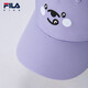 Fila Fila children's accessories baseball cap 2025 summer new style sun protection peaked cap for boys and girls, sun hat, butterfly purple-PU S