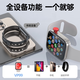 Vitiso peut brancher la carte multi-fonction multi-fonction en nid d'abeille haut de gamme Fit3 Smart Watch Téléchargement gratuit WeChat Tiktok King [Tibetanium Silver] touches latérales multi-usure + pleine fonction + grand téléchargement