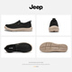 Jeep men's shoes for spring and summer canvas shoes for one foot lazy shoes breathable old Beijing cloth shoes non-slip driving casual shoes