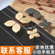 IGIFTFIRE定制欧式轻奢柜子小拉手抽屉金色现代简约橱柜衣柜门长把手单孔小 A5128孔距金色蝴蝶结款