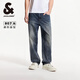 Jack Jones (JACK/JONES) 25-year summer men's clothing 907 loose straight jeans men's retro washing trendy casual brand pants E42 medium blue denim 31 175 W31/L30