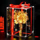 Tasse de cheval doré à main fleur bricolage sac de matériau de matériel chinois mariée Xiuhe Cheongsam Vêtements de matinée Morning Best Friend Wedding Gift Diancui [Produit fini + Boîte cadeau haut de gamme Sac-cadeau]