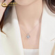 China Gold (CHINA GOLD) PT950 Platinum Eternal Heart Pendant Women's New Platinum Valentine's Day Birthday Gift for Girlfriend and Wife Platinum Eternal Heart Pendant About 1.9g Free Silver Chain