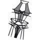 Grid europea Perspectiva sexy Cinturón de lámparas Halter Cuella de acero Recolección de sexo Tentación Pasión Uniforme Lingería Uniforme Mujeres Medias negras No incluidas S