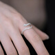 Mansheng 999 Pure Silver Exquisite Little Spirit Snake Index Finger Open Ring Women's Ring Personalized Fingertip Accessory Tail Ring Niche Design Spirit Snake Ring 999 Pure Silver
