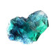 Natural blue-green fluorite rough stone specimen mineral crystal wool material large crystal gravel home accessories ornaments 1585