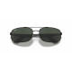 雷朋（RayBan）经典款G15绿灰渐变方形男女通用防蓝光偏光太阳镜 RB3527 Black_Green Solid Color L