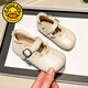 G.duck Girls' Small Leather Shoes 2026 New Spring and Autumn Children's Shoes Princess Shoes Girls' Single Shoes Mori Girls Soft Sole Girls Autumn Brown 31