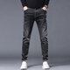 Avec des jeans extensibles de printemps de Yishion purs pour les hommes minces droits et polyvalents à la mode pantalons longs d'été 2025 Nouveau style 6621 bleu et gris 29