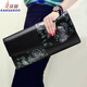 Kangaroo ethnic style clutch bag for women European and American top layer cowhide bag for women fashion small bag trendy envelope bag gold rose small