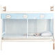 Upper bunk mosquito net student dormitory single bed lower bunk universal dormitory m household zipper style apartment bed zipper-door curtain-Yunduotu-dust-proof top-1.6 high 0.9m*1.95m free hook