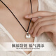 Lao Fengxiang's pure silver chubby necklace for women, exquisite sterling silver pendant, clavicle chain, birthday and Valentine's Day gift for girlfriend, classic brand gift box *shipping from eight warehouses/fast delivery