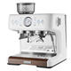 Petrus Dual-Kessel Italiener Voll halbautomatische Kaffeemaschine Haushaltsmilchmilch-Schaummaschine Schleifmaschine kleines Meersalz weiße PE3899 [offizielles Lagerhaus gerade Haare]