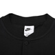 Nike (NIKE) pure cotton Henry collar polo shirt men's summer small hook breathable loose casual top men's simple T-shirt HQ5975-010/button/simple solid color L /175/92A