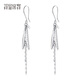 Misu PT950 Forest Leaf Earrings Tassel Platinum Ear Hooks Genuine Shining Versatile Platinum Earrings Birthday Gift Customized Deposit Contact Customer Service