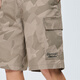 Mark Waffe [camouflage workwear] casual shorts men's 25 summer large pocket letter embroidery fashion trendy and cool versatile five-point pants 701 khaki 2XL