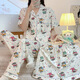 S.SOFEA卡通网红短袖睡衣女三件套家居服学生款春夏 F14155- 170 M